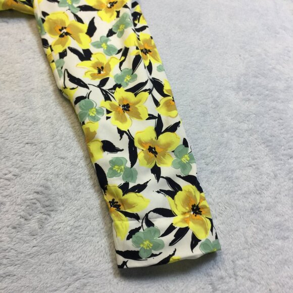 Like new! Notations Blazer Jacket XL Yellow Floral Long Sleeve Open Front Lined - Picture 15 of 15